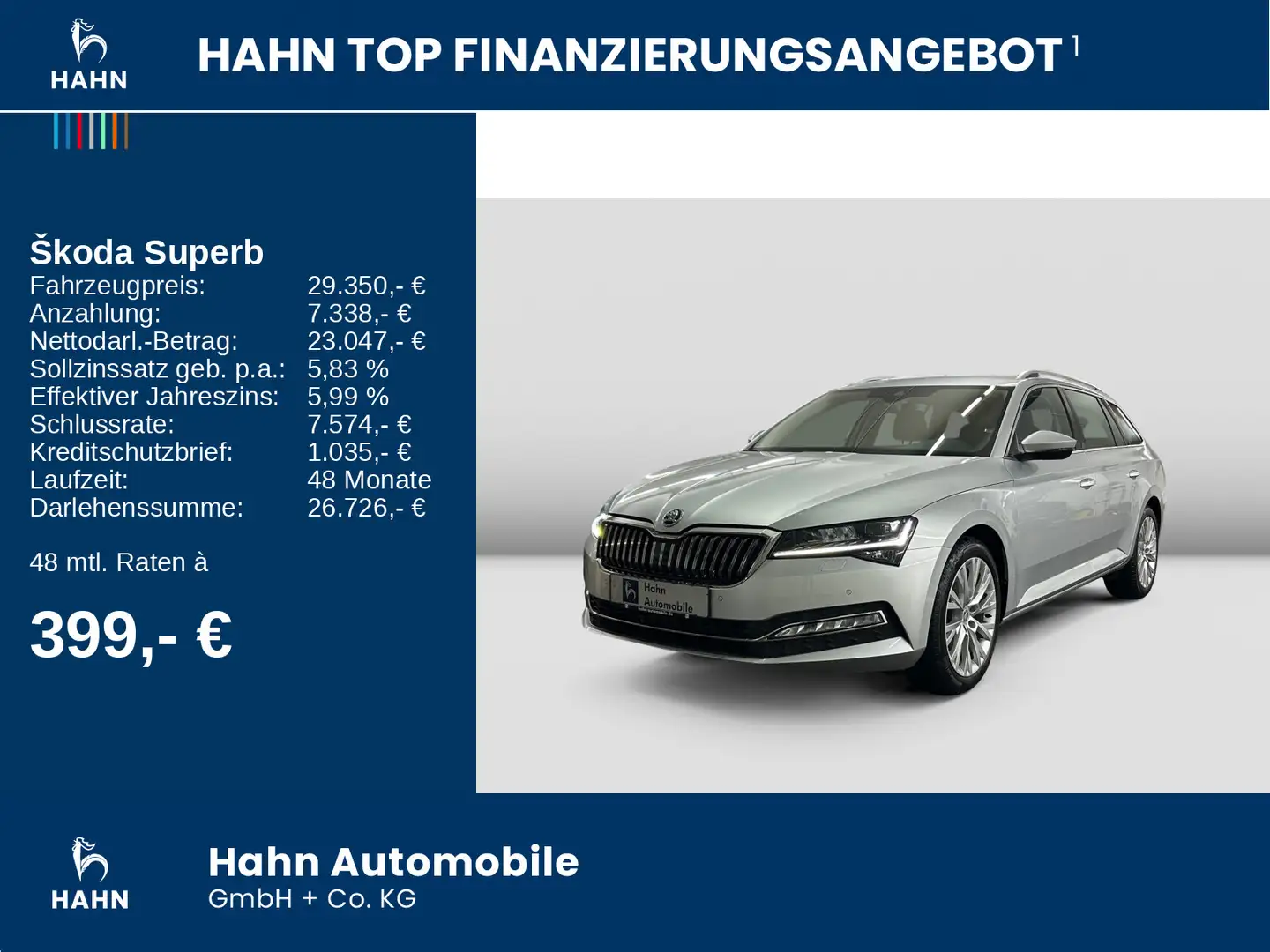 Skoda Superb Combi 2.0TSI DSG Style LED AHK KESSY Silber - 2