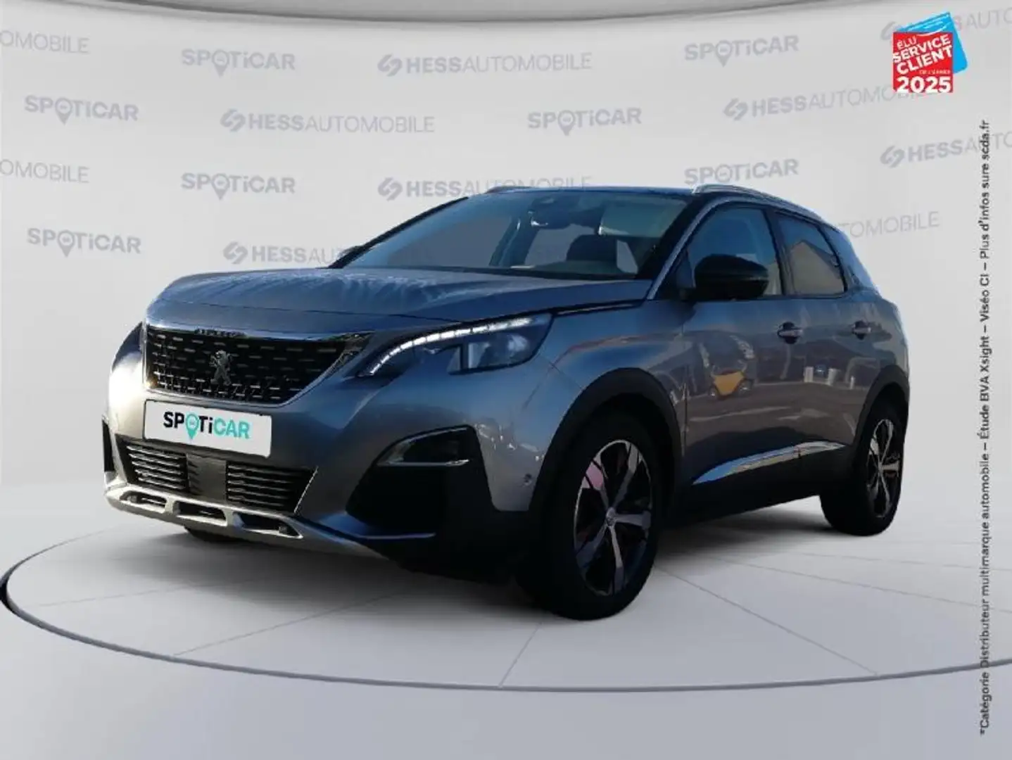 Peugeot 3008 1.2 PureTech 130ch S/S Allure Pack EAT8 GPS Camera Carplay Gris - 1