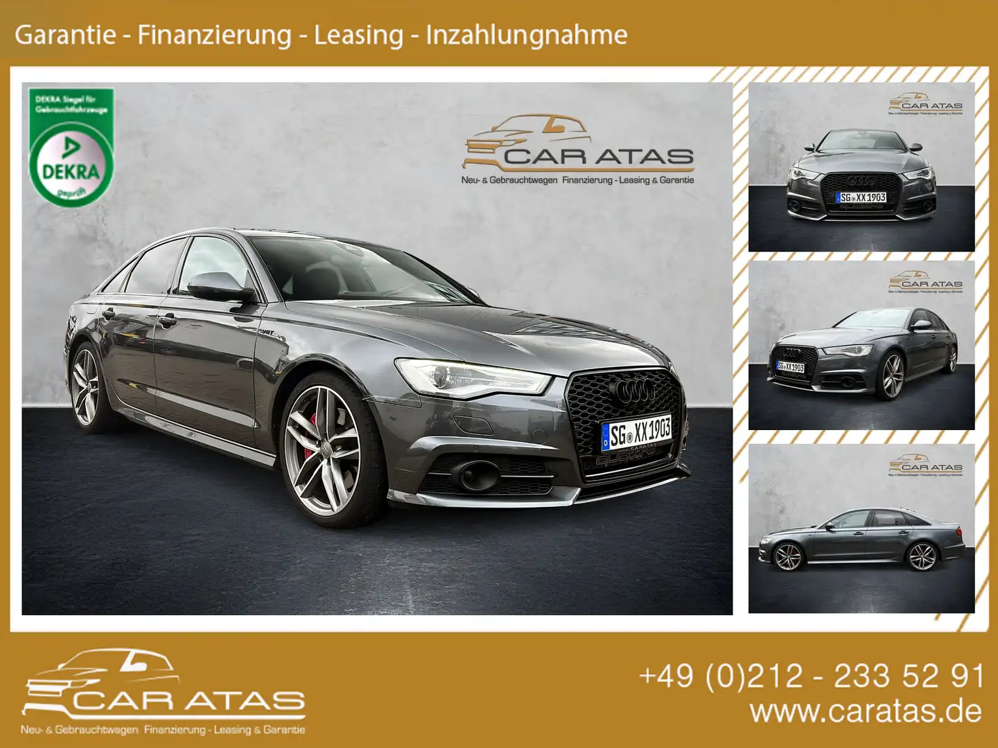 Audi A6 3.0 TDI competition LIM. ACC HEAD UP WEBASTO Grijs - 1