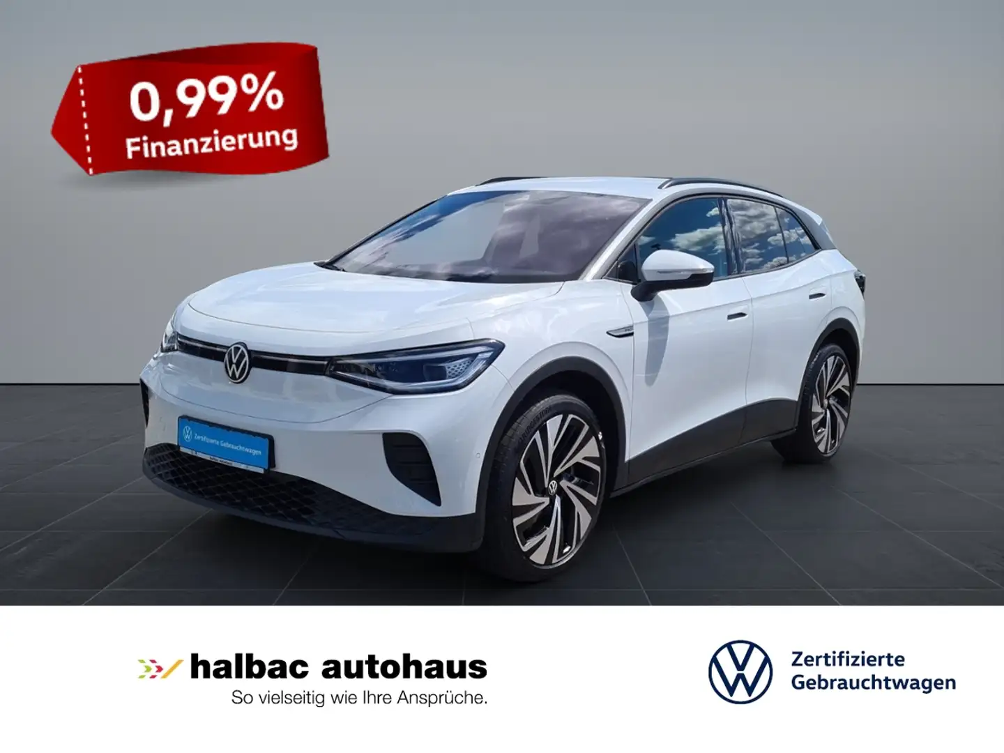 Volkswagen ID.4 Pro Performance 150kW +0,99%+AHK+WR+WÄRMEPUMPE+NA Weiß - 1