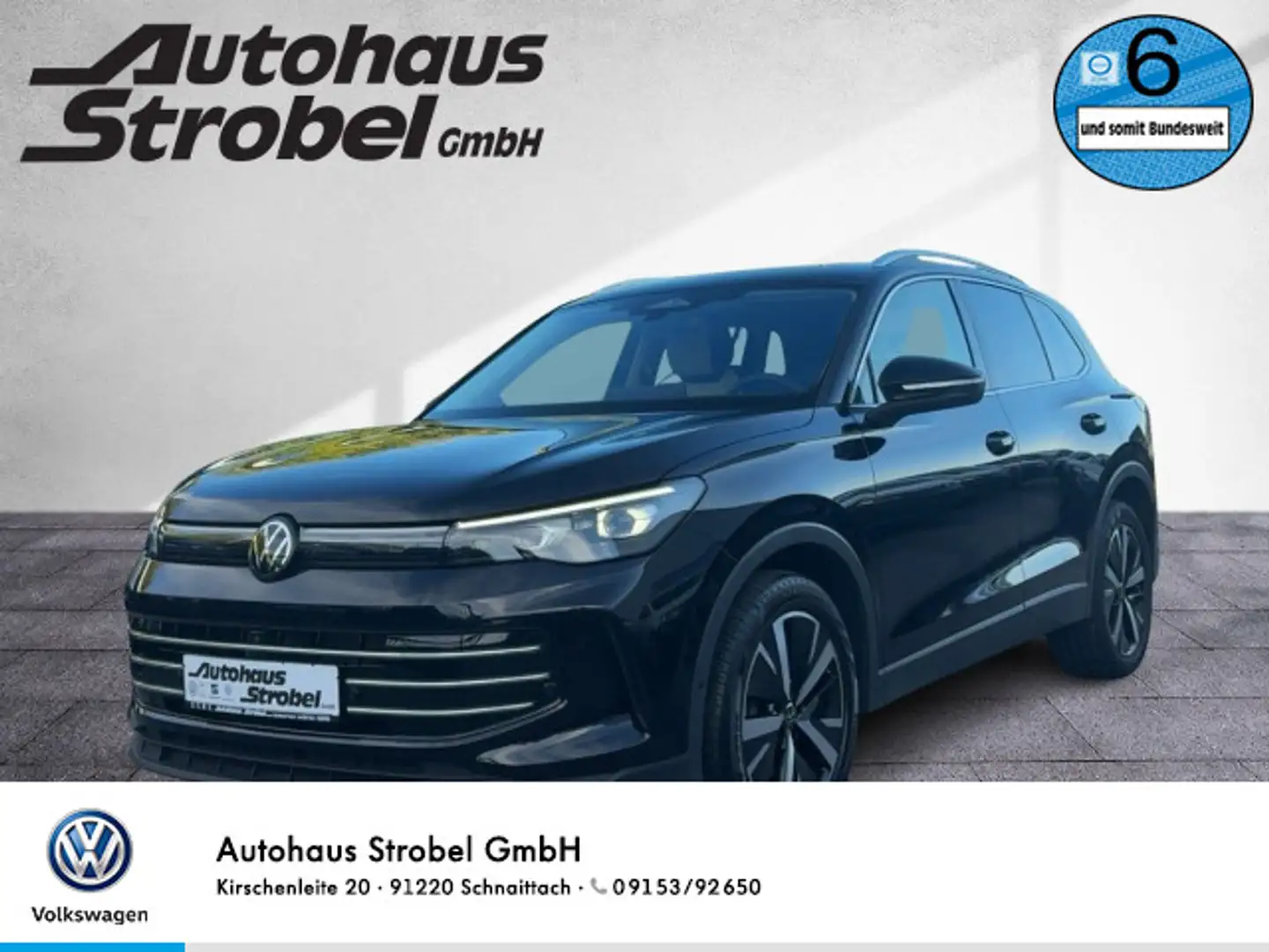 Volkswagen Tiguan 2.0 TDI DSG Elegance AHK Navi HD-Matrix S Noir - 1
