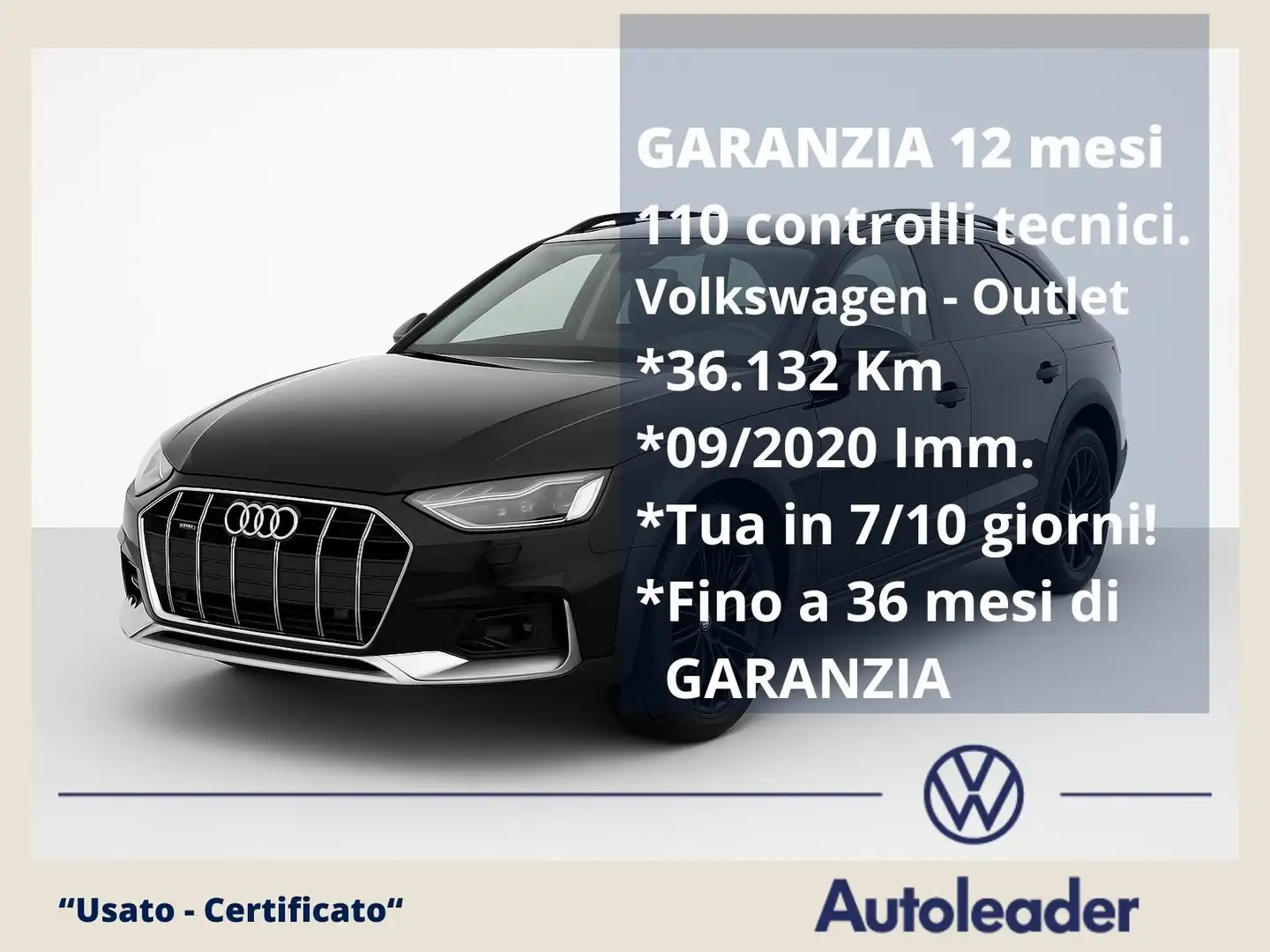 Audi A4 allroad A4 allroad 40 TDI 190 CV S tronic SOLO 36.000km Nero - 1