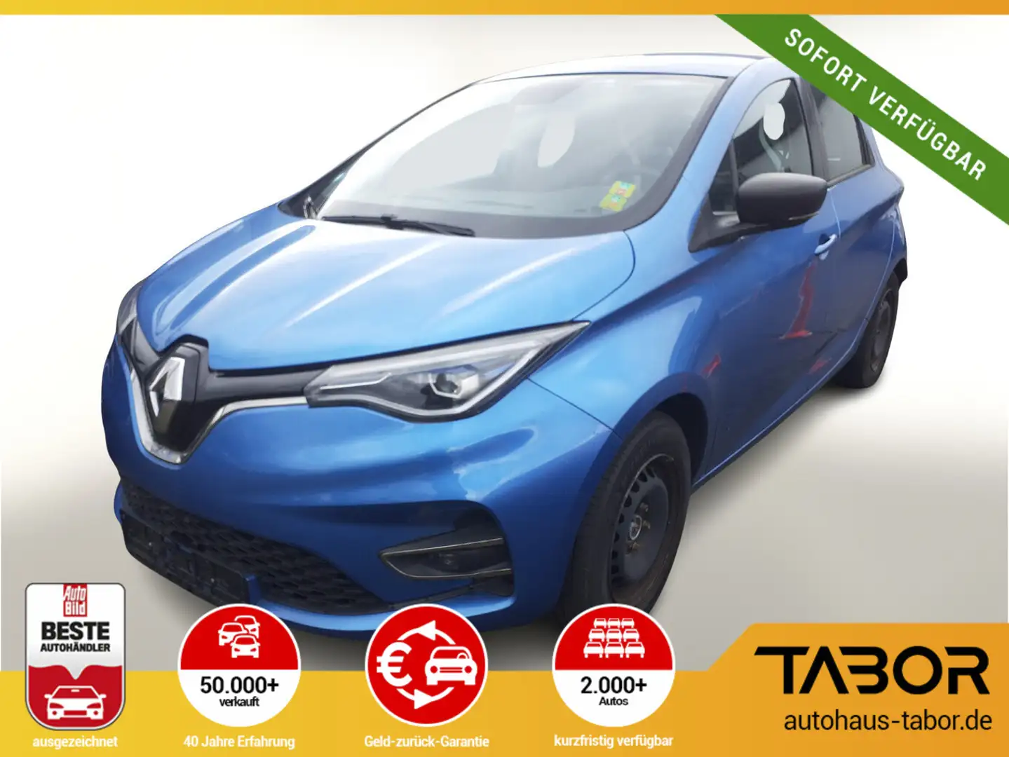 Renault ZOE ZE50 R110 Life inkl. Batterie CCS LED Bleu - 1