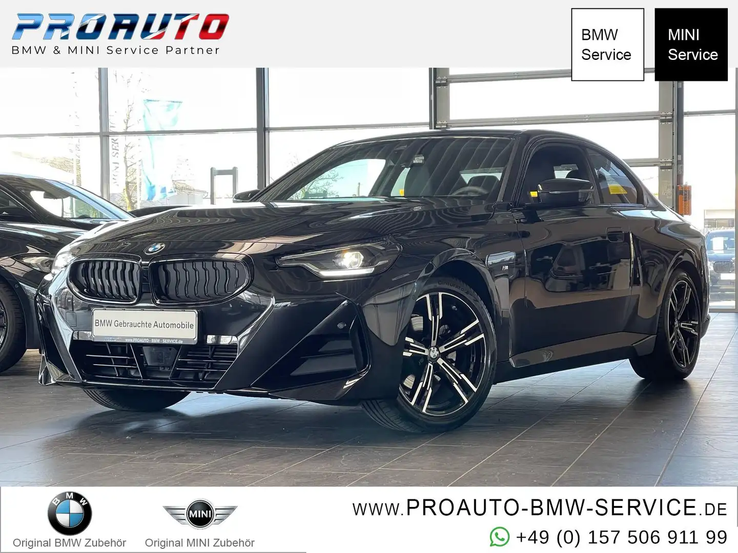 BMW 220 i M Sport LED/Shadow/RFK/LiveCoPlus/Ambi Černá - 1