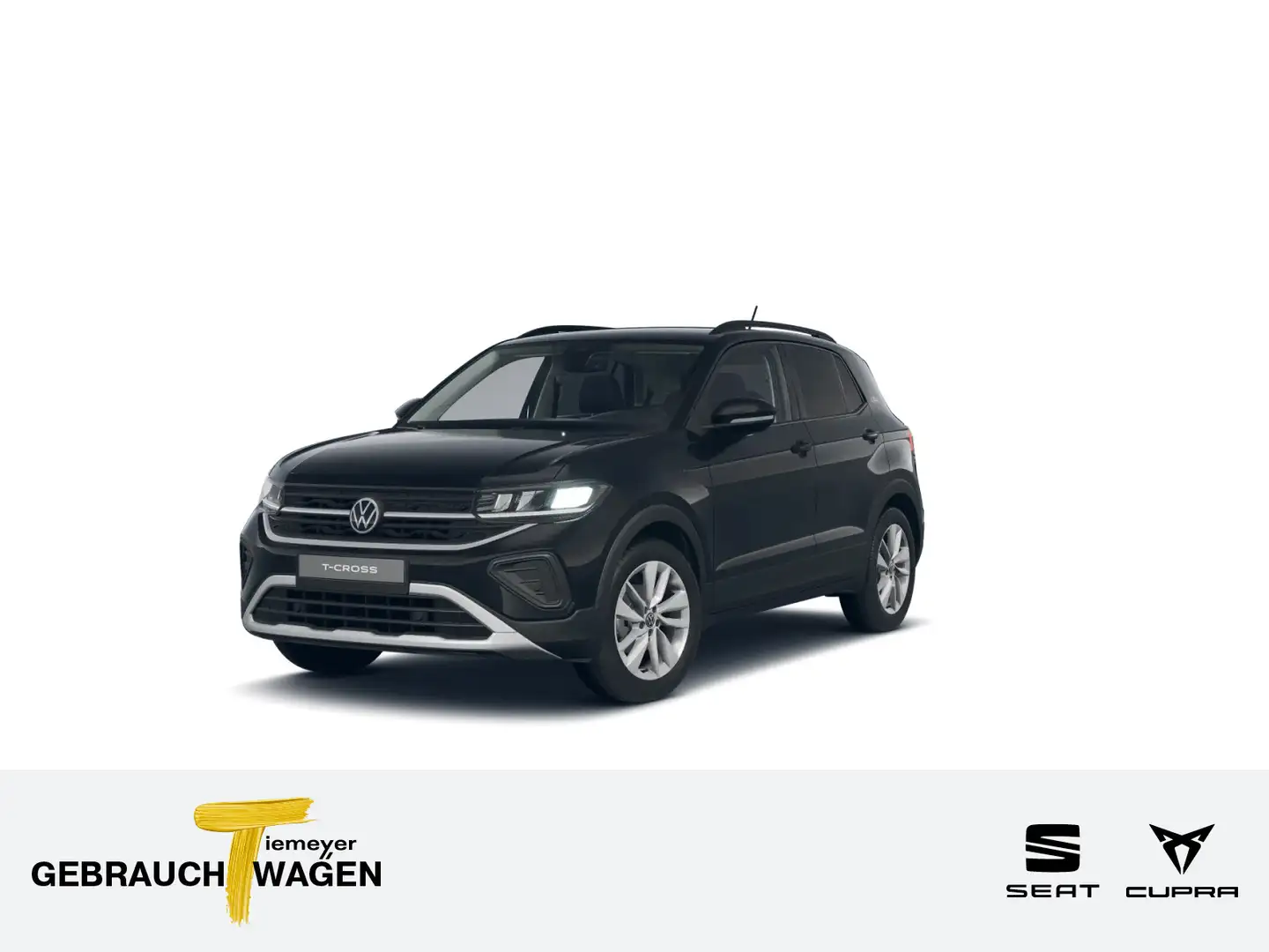 Volkswagen T-Cross 1.0 TSI GOAL LM17 LED ACC APP-CON Noir - 1