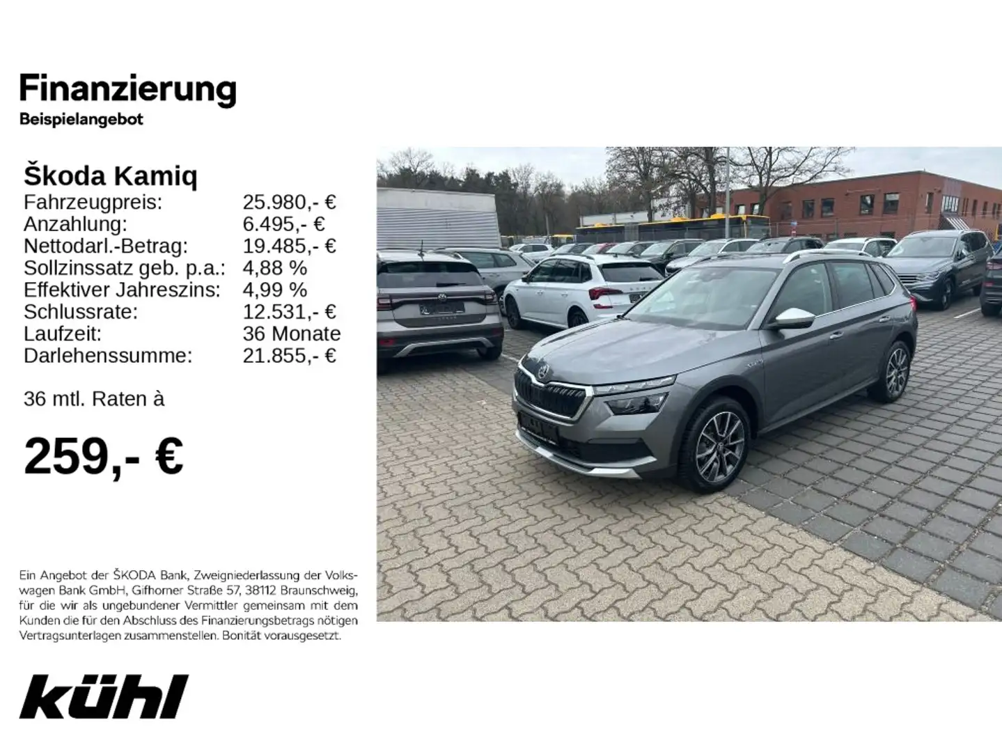 Skoda Kamiq 1.0 TSI DSG OPF Scoutline Grau - 1