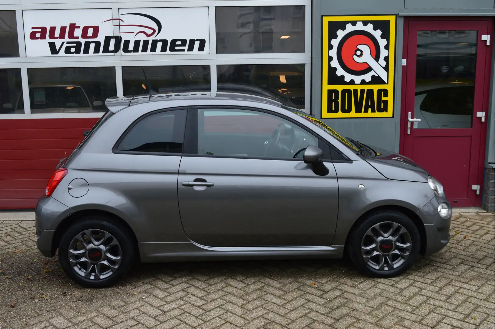 Fiat 500 0.9 TwinAir Turbo Sport O.a: Cruise, Airco, Radio, Grijs - 2
