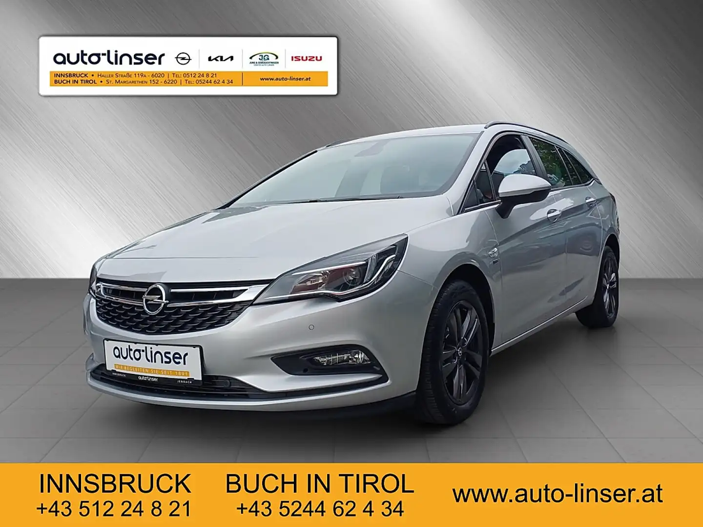 Opel Astra ST 1,0 Turbo Dir. Inj. S/S Ecotec 120 Jahre Edi... Silber - 1
