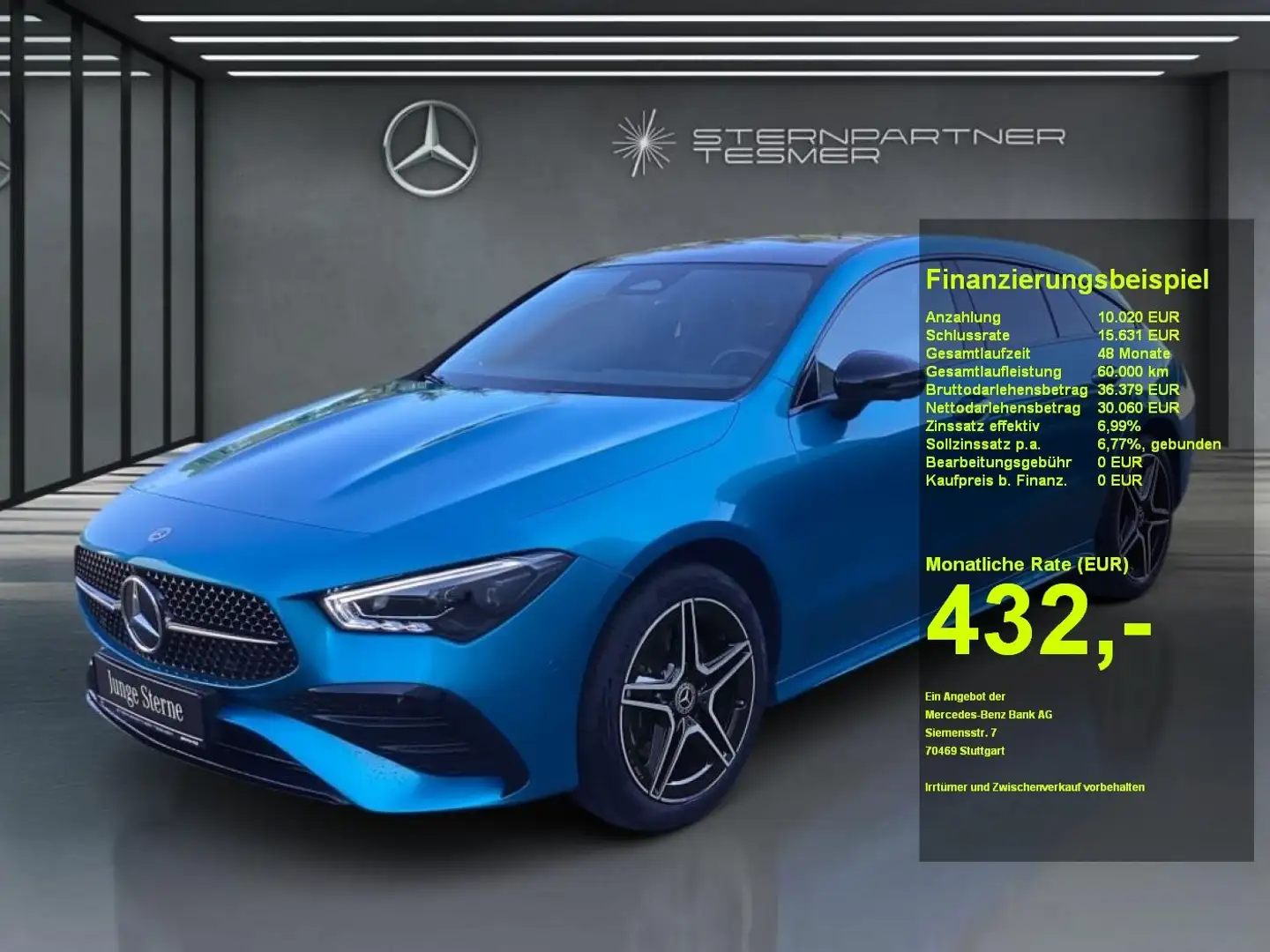 Mercedes-Benz CLA 250 CLA 250 e SB +AMG+Night+PANO+KAMERA+360°+SHZ+AUT Azul - 1