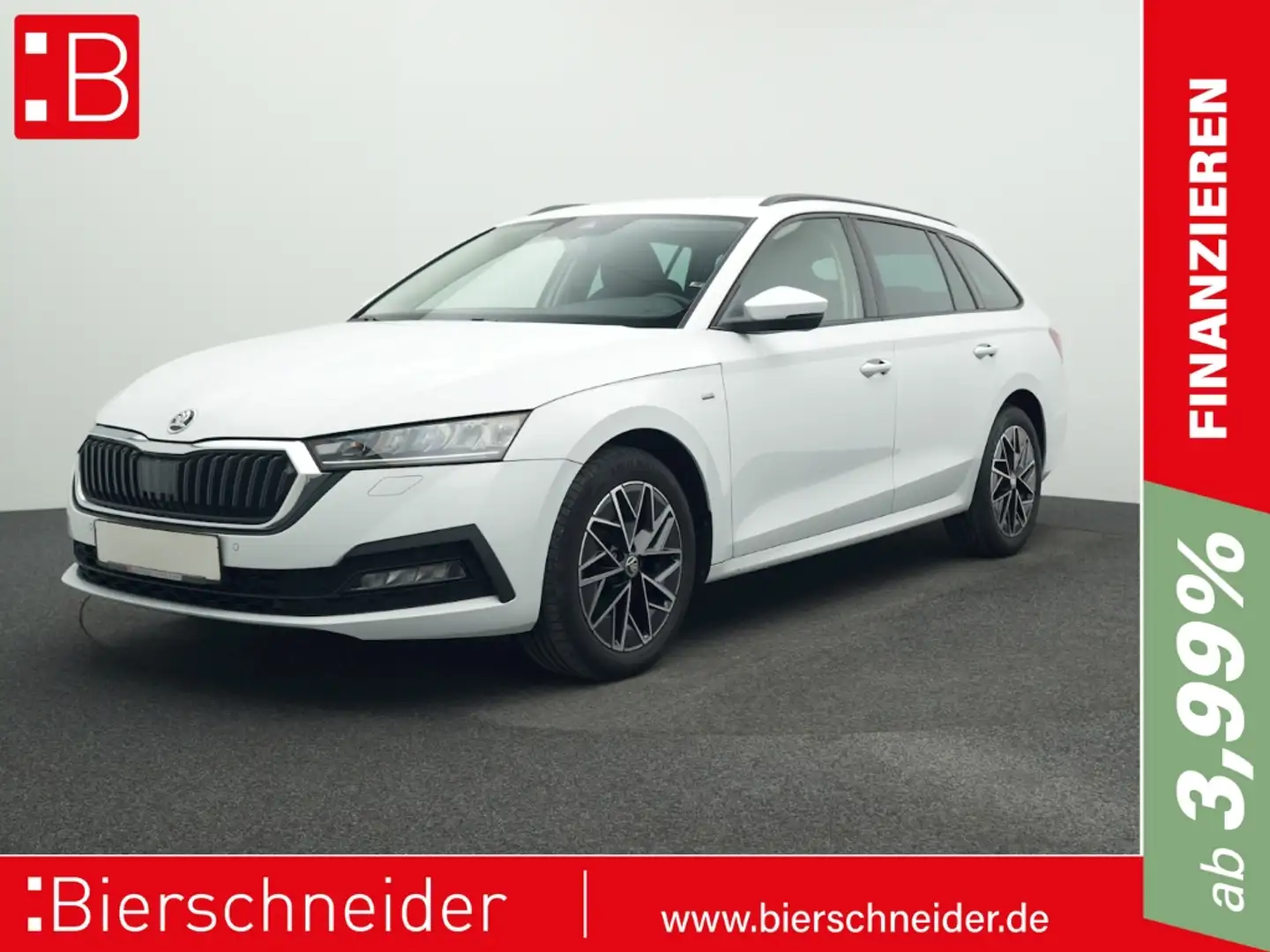Skoda Octavia Combi 2.0 TDI DSG 4x4 Clever NAVI AHK ACC Weiß - 1