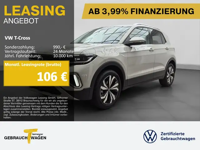 Volkswagen T-Cross 1.0 TSI STYLE IQ.LIGHT NAVI ASSIST LM17