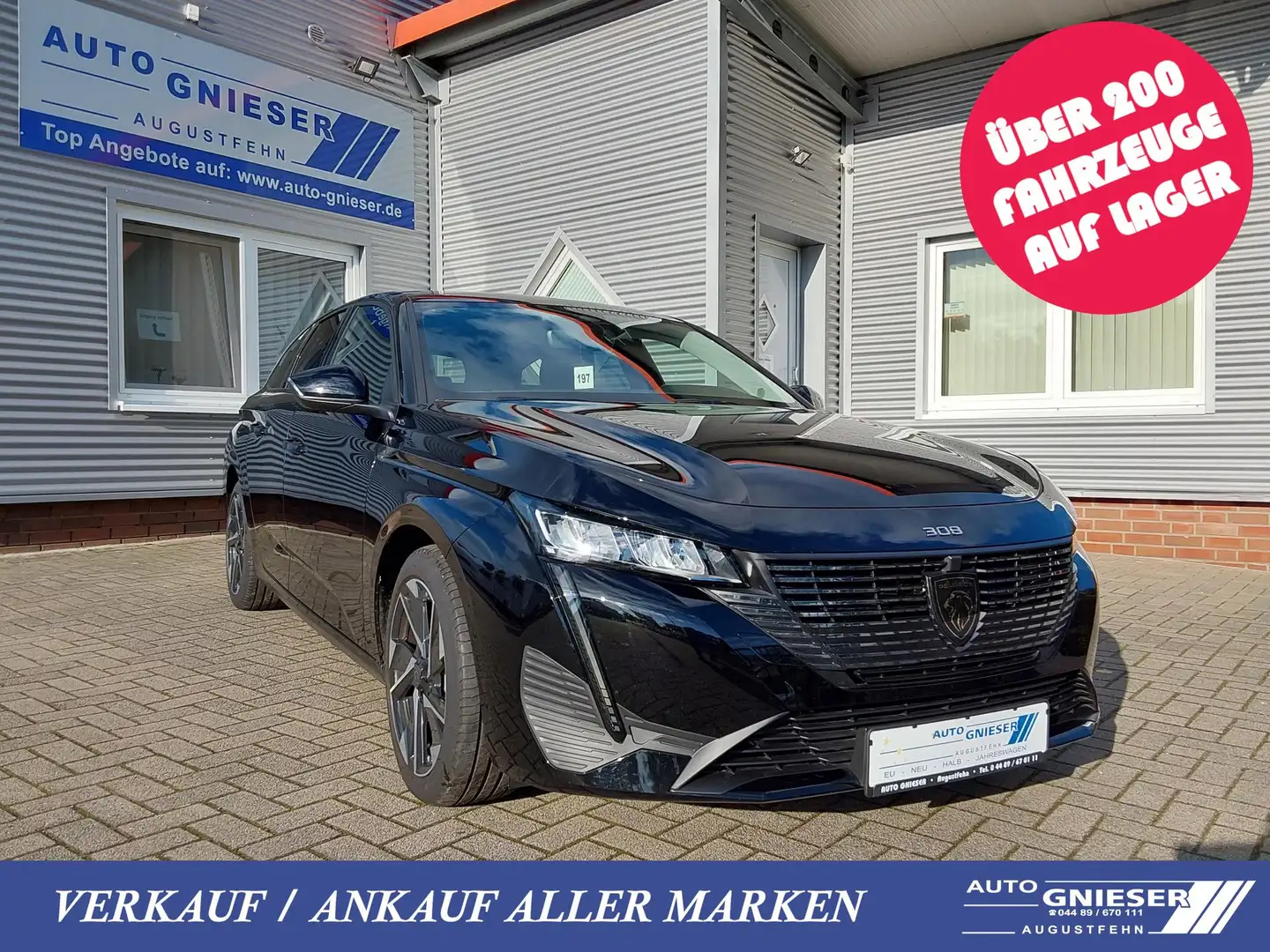 Peugeot 308 1.5 BlueHDI 130 Allure ACC/LED/PDC/KAM/NAV 96 k... Schwarz - 1