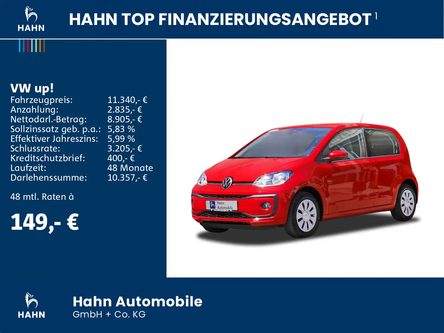Volkswagen up! Cam Tempo Einparkh Climatr Sitzh Maps+more Rot - 2