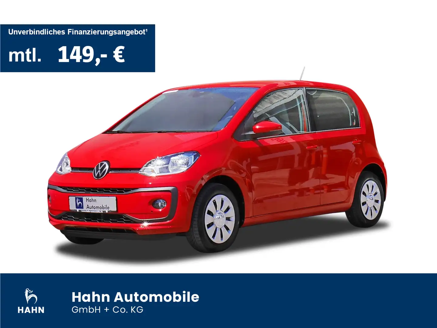 Volkswagen up! Cam Tempo Einparkh Climatr Sitzh Maps+more Rot - 1
