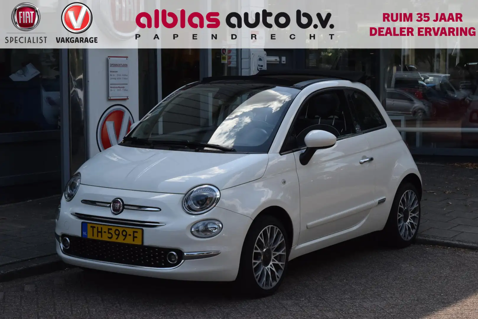 Fiat 500C 0.9 TwinAir Turbo Lounge Nav|16"|PDC|Lage km! Weiß - 1
