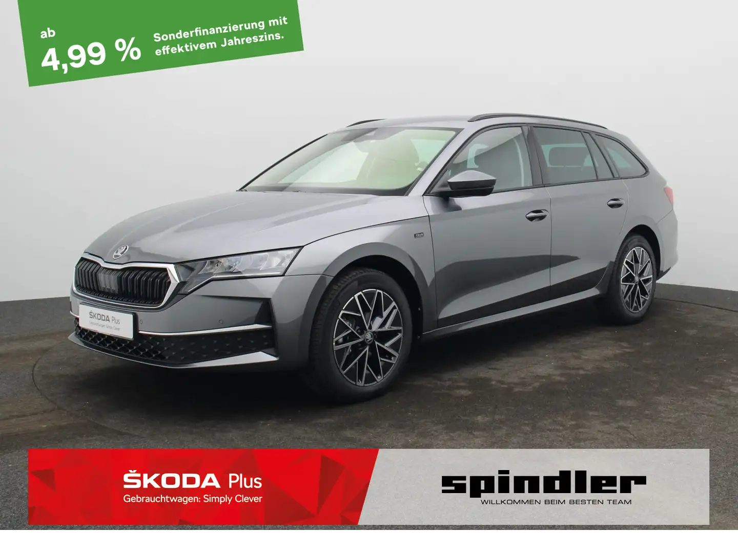 Skoda Octavia Combi Selection 2.0 TDI DSG/AHK, ACC,LED Grau - 1