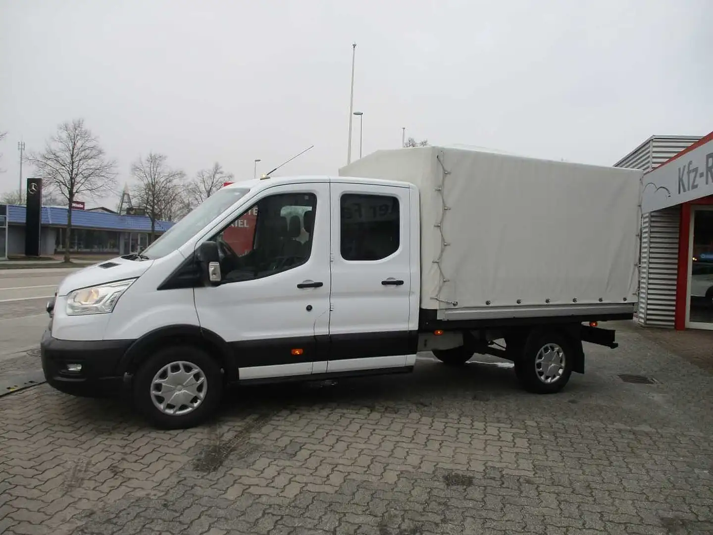 Ford Transit 350 L3 Doka Pritsche *Sitzhzg.*7-Sitzer Weiß - 1