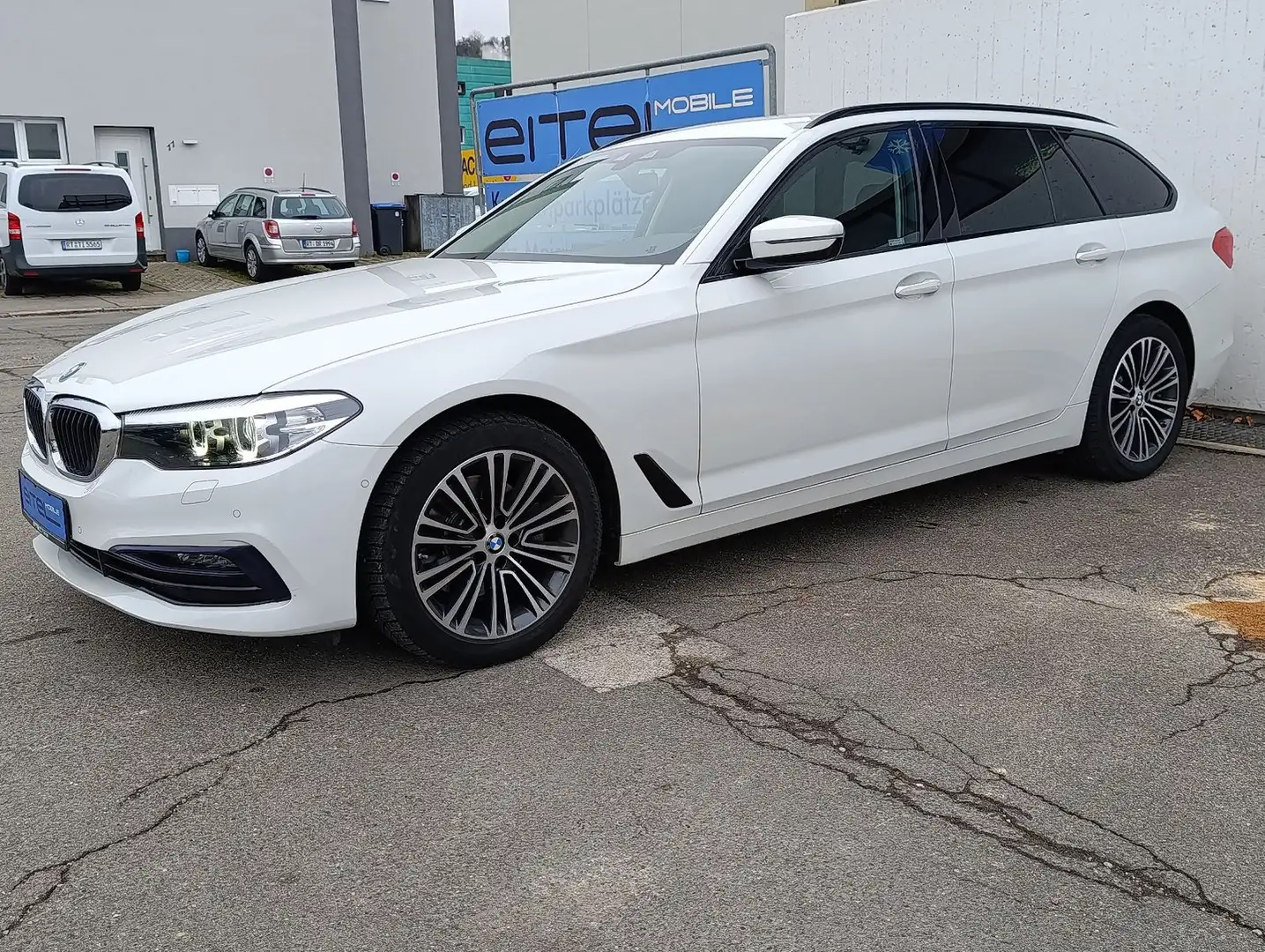 BMW 520 d Touring Sport Line Leder LED Navi Kamera Bianco - 1