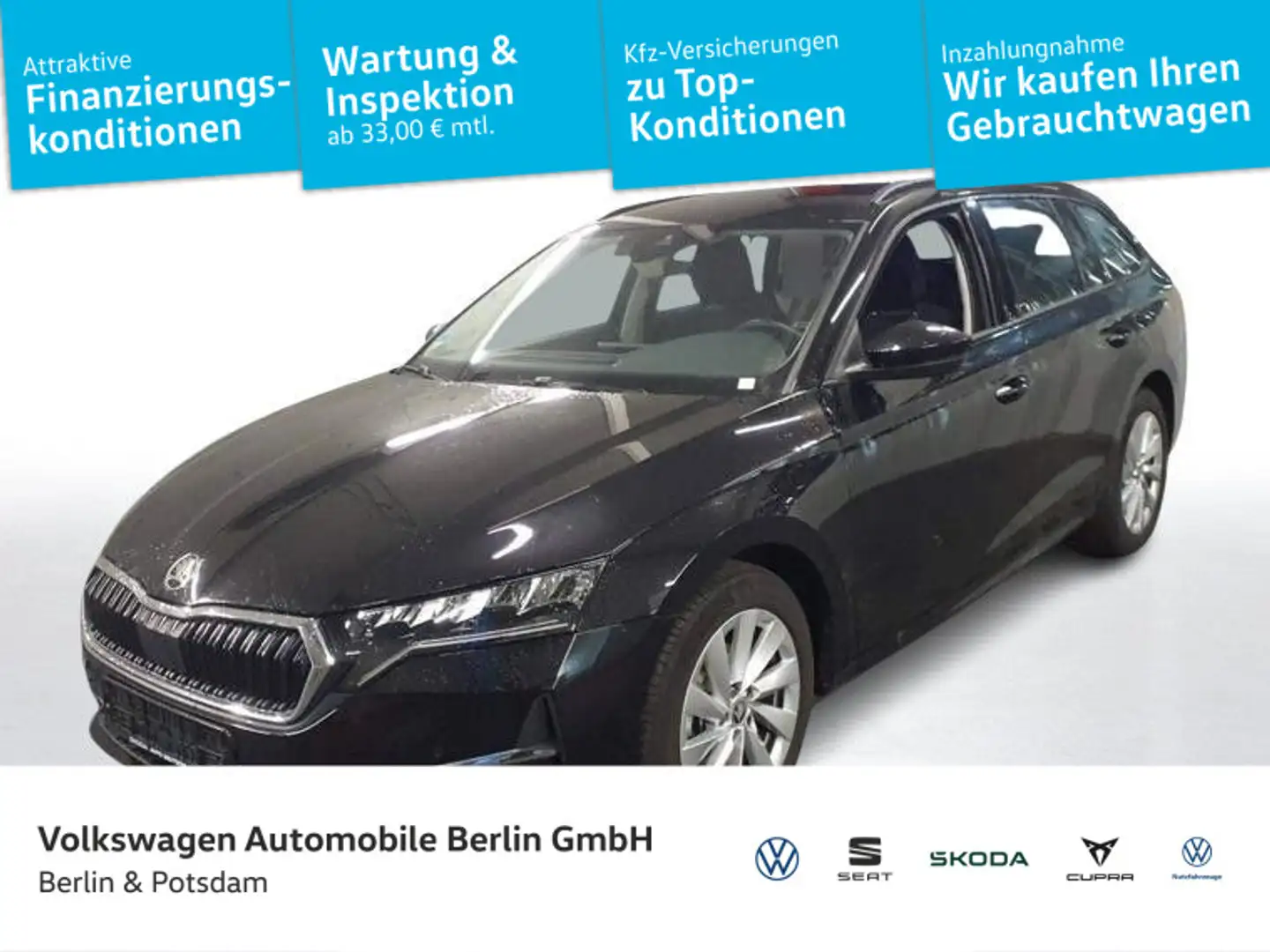 Skoda Octavia Combi 1.5TSI DSG Selection NAVI PDC LED Schwarz - 1