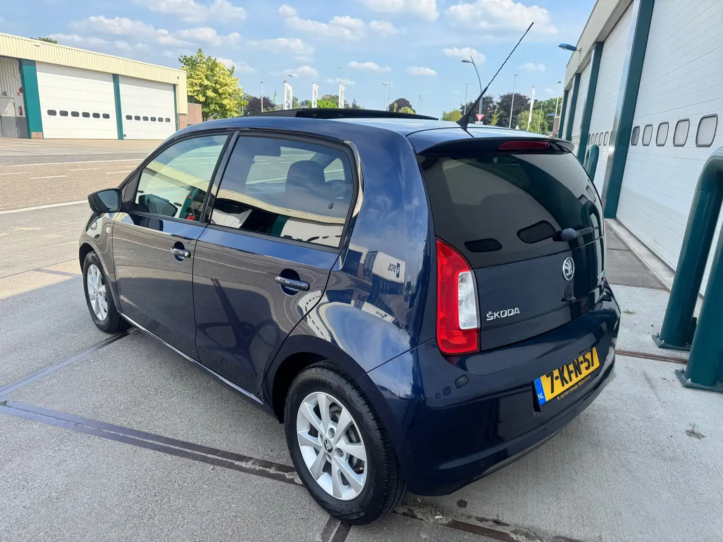 Skoda Citigo 1.0 Greentech Arctic Air Panoramadak ! Bleu - 2