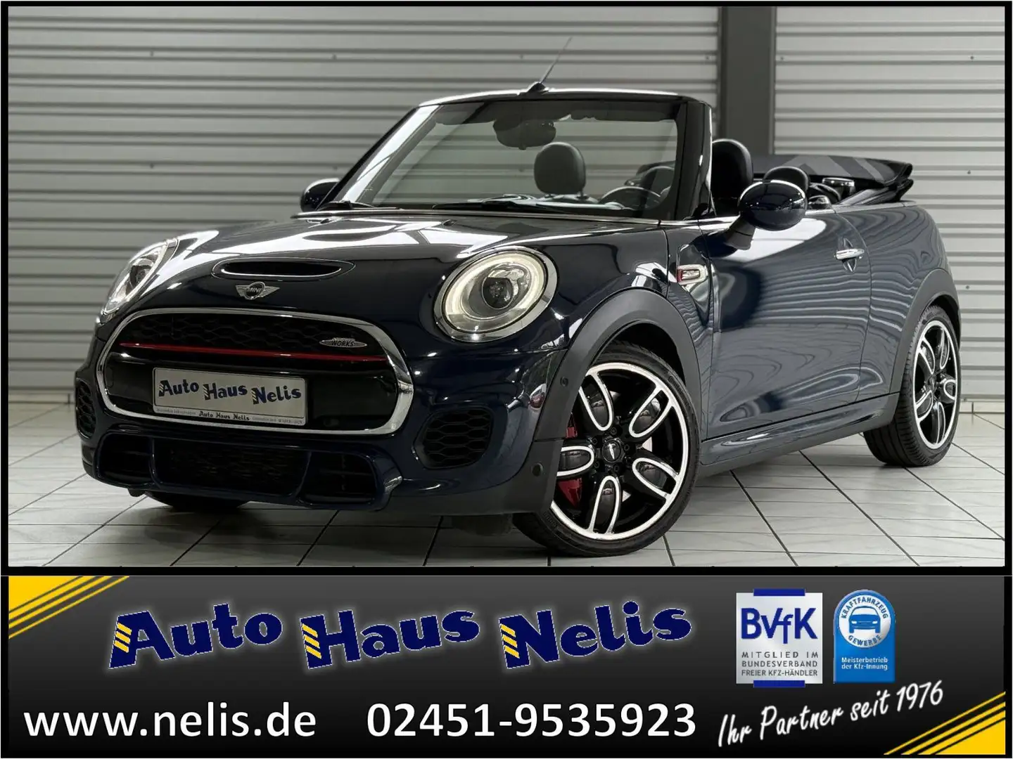 MINI John Cooper Works Cabrio Autom. LED HuD RFKam LE Azul - 1