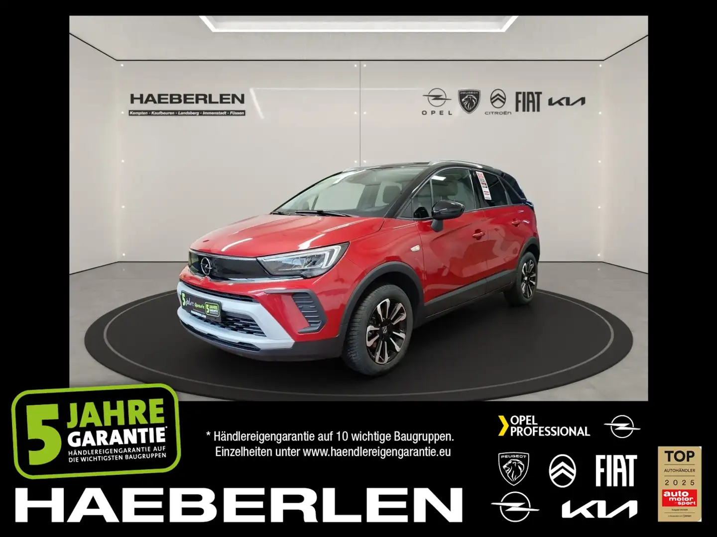 Opel Crossland 1.2 Turbo Elegance FLA SpurH LM LED Červená - 1