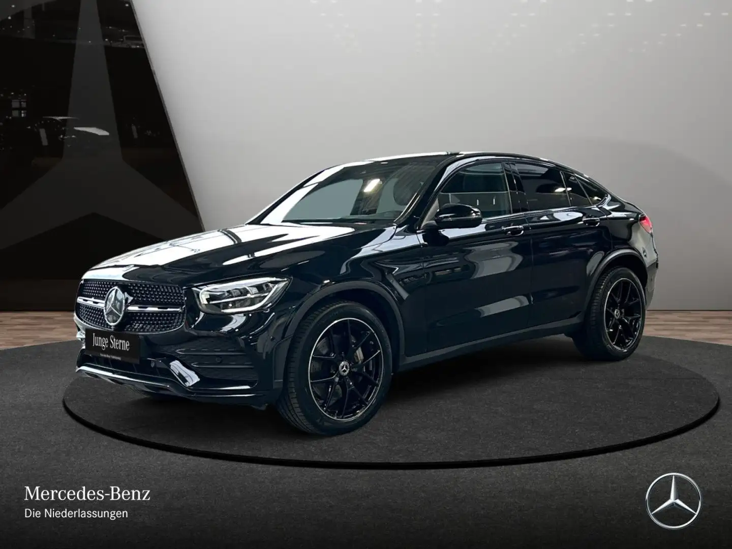 Mercedes-Benz GLC 400 d Coupé 4M AMG+NIGHT+360+AHK+LED+KEYLESS Czarny - 2