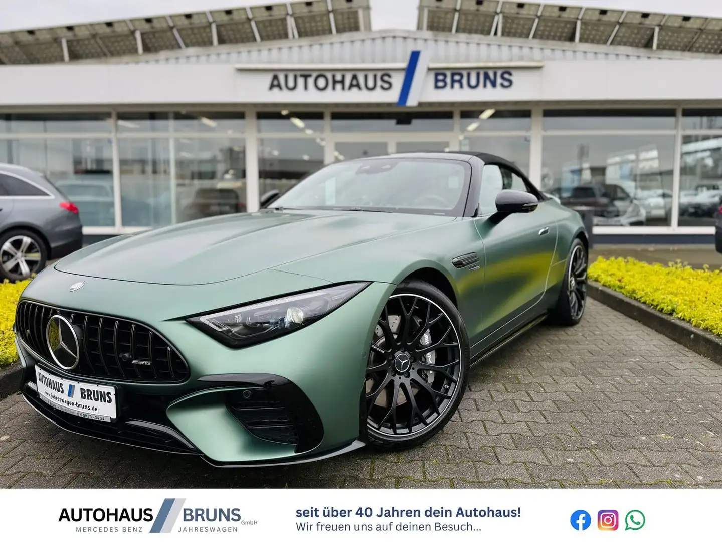 Mercedes-Benz SL 43 AMG PREMIUM PLUS & NIGHT, Aerodynamik, V8-Styling, HUD Verde - 1