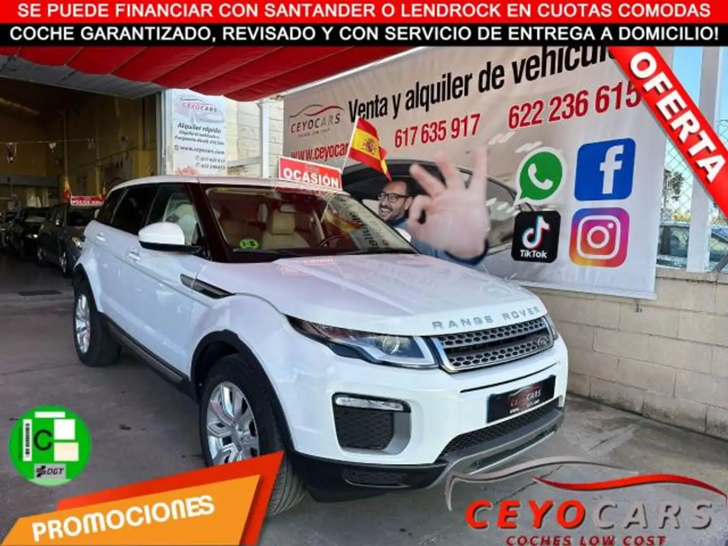 Land Rover Range Rover Evoque 2.0TD4 SE Dynamic 4WD 180 Blanc - 1