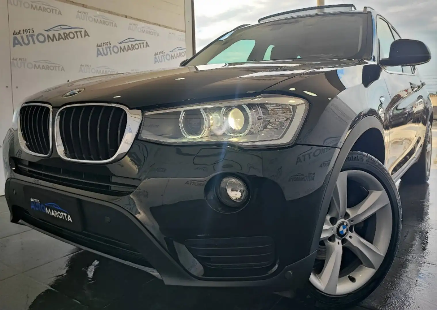 BMW X3 Xdrive20d xLine auto PELLE! TETTO! RETRO! Nero - 2