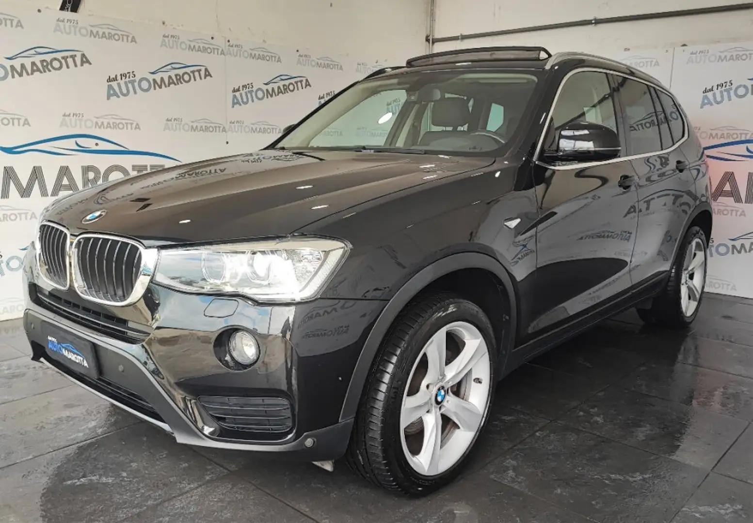 BMW X3 Xdrive20d xLine auto PELLE! TETTO! RETRO! Nero - 1