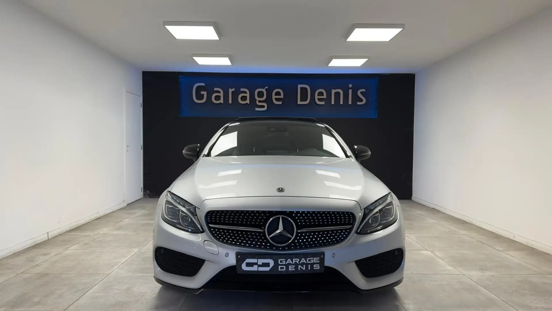 Mercedes-Benz C 180 Coupe*PACK AMG*GPS+CAMERA*LED*TOIT-PANO*GARANTIE Gris - 2