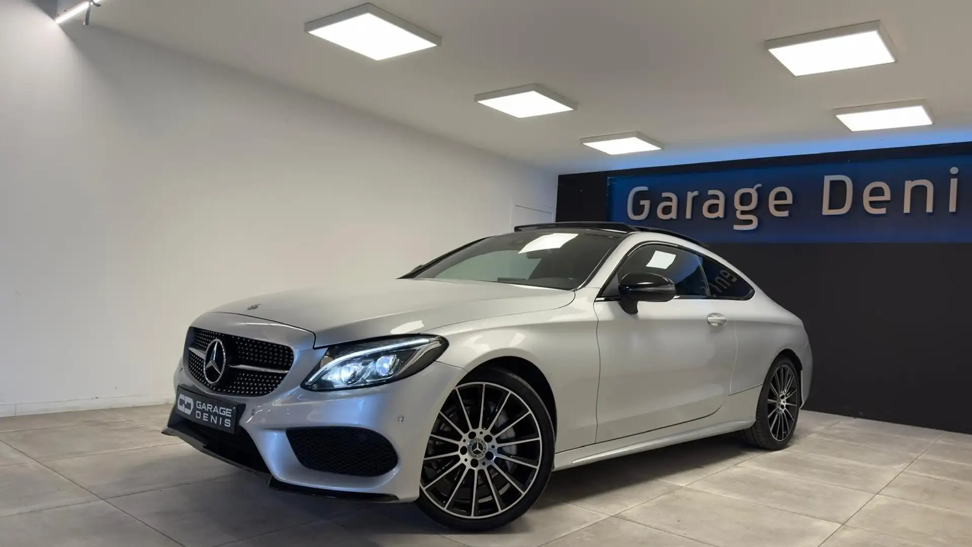 Mercedes-Benz C 180 Coupe*PACK AMG*GPS+CAMERA*LED*TOIT-PANO*GARANTIE Gris - 1