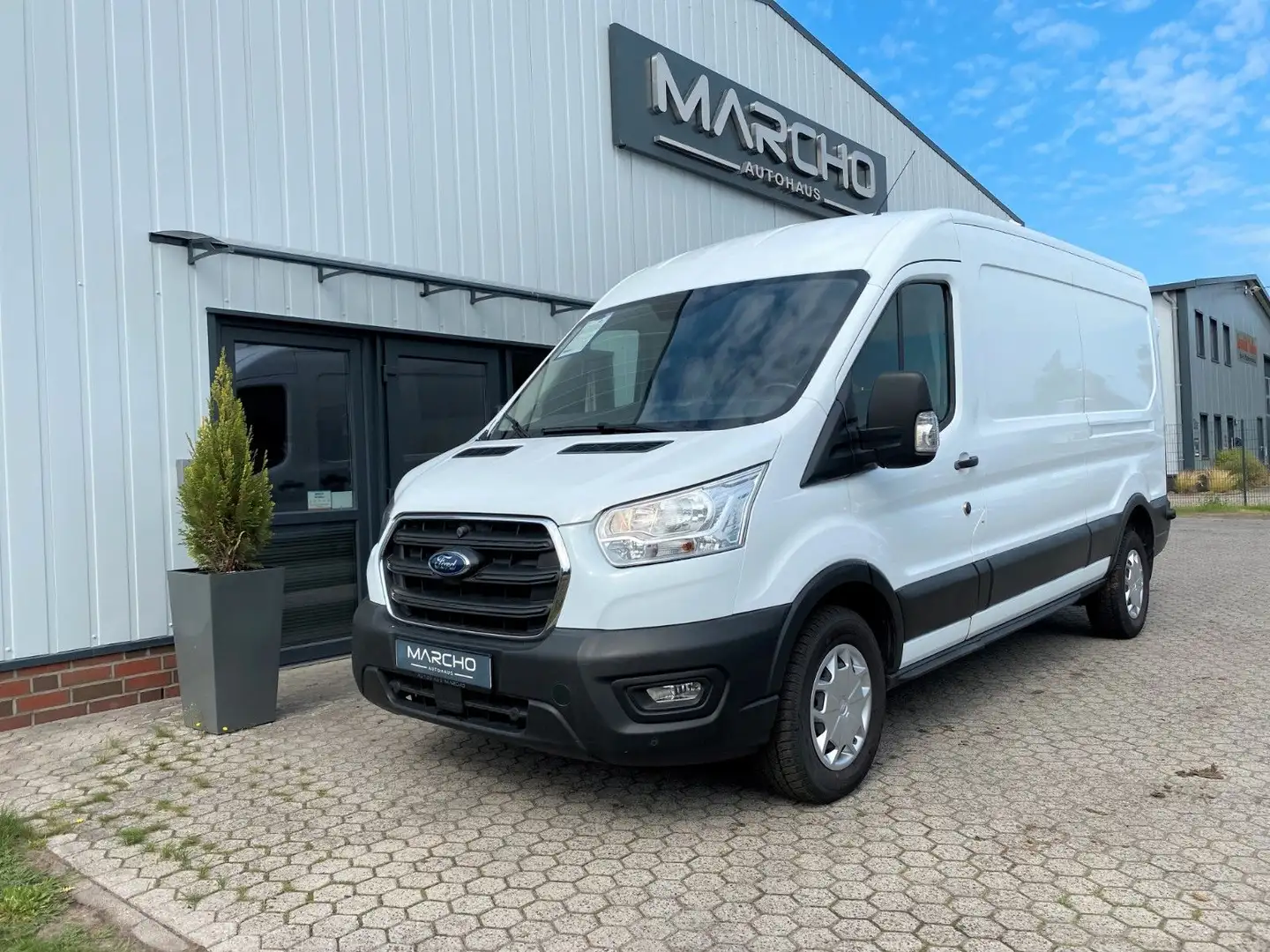 Ford Transit Kasten 350 L3 Trend*1.Hand*Klima*HU Neu* Wit - 1