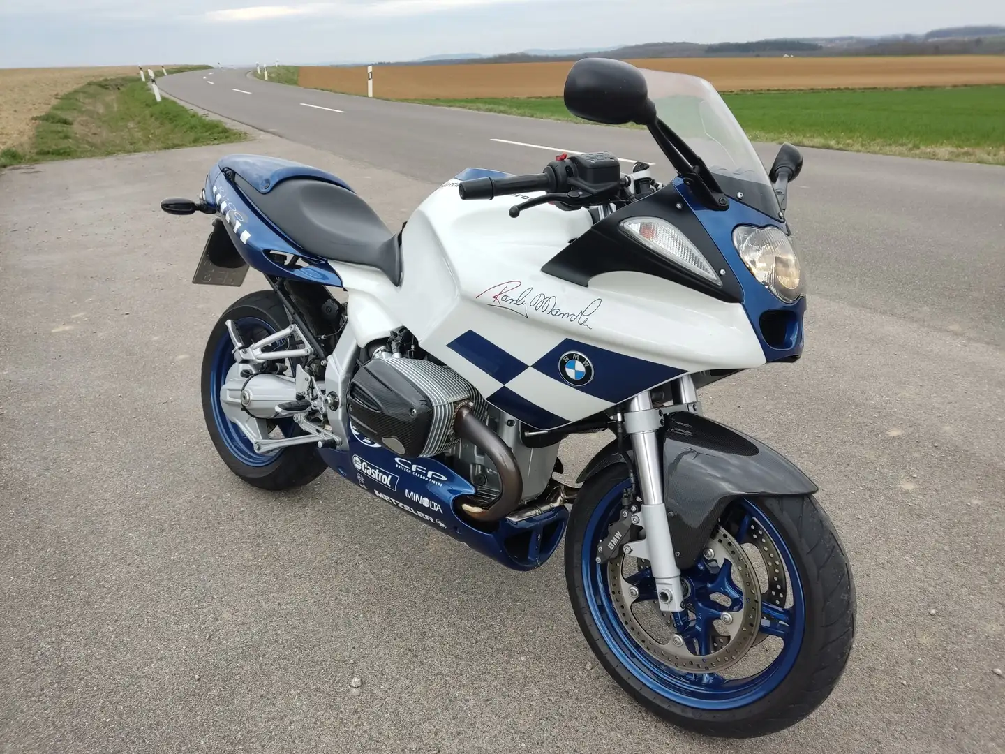 BMW R 1100 S Boxercup Replika Randy Mamola Biały - 1