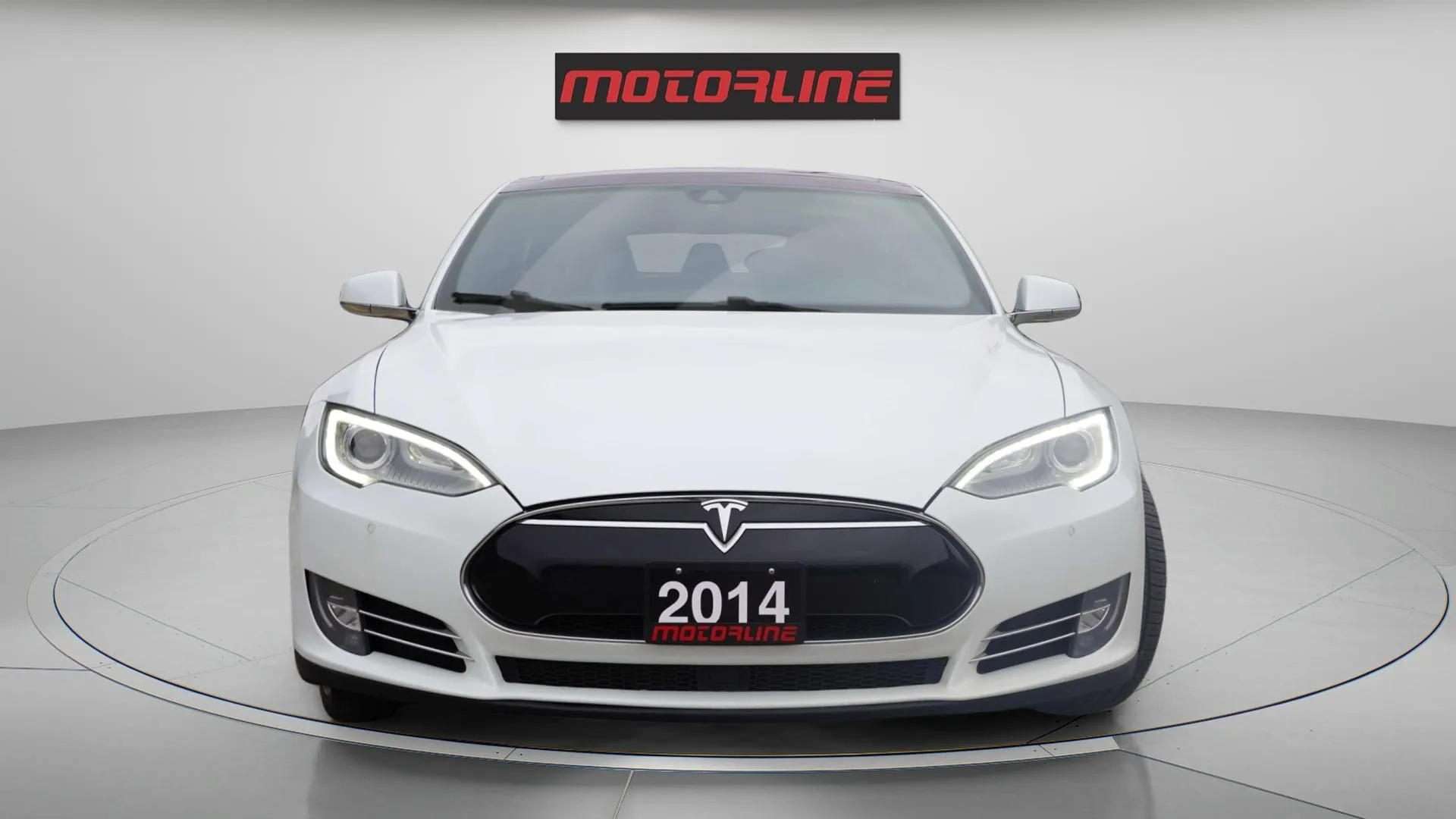 2014 Tesla Model S P85D|17-Inch Display|Panoramic Glass Roof|Rearview alt 3