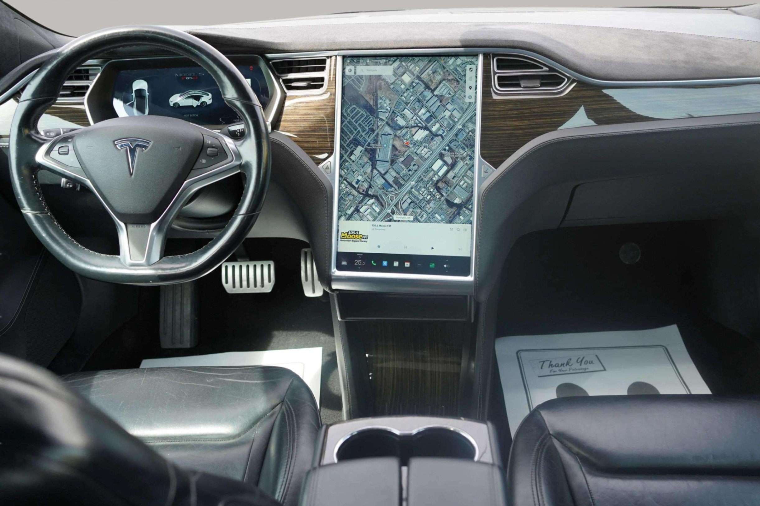 2014 Tesla Model S P85D|17-Inch Display|Panoramic Glass Roof|Rearview thumb 12