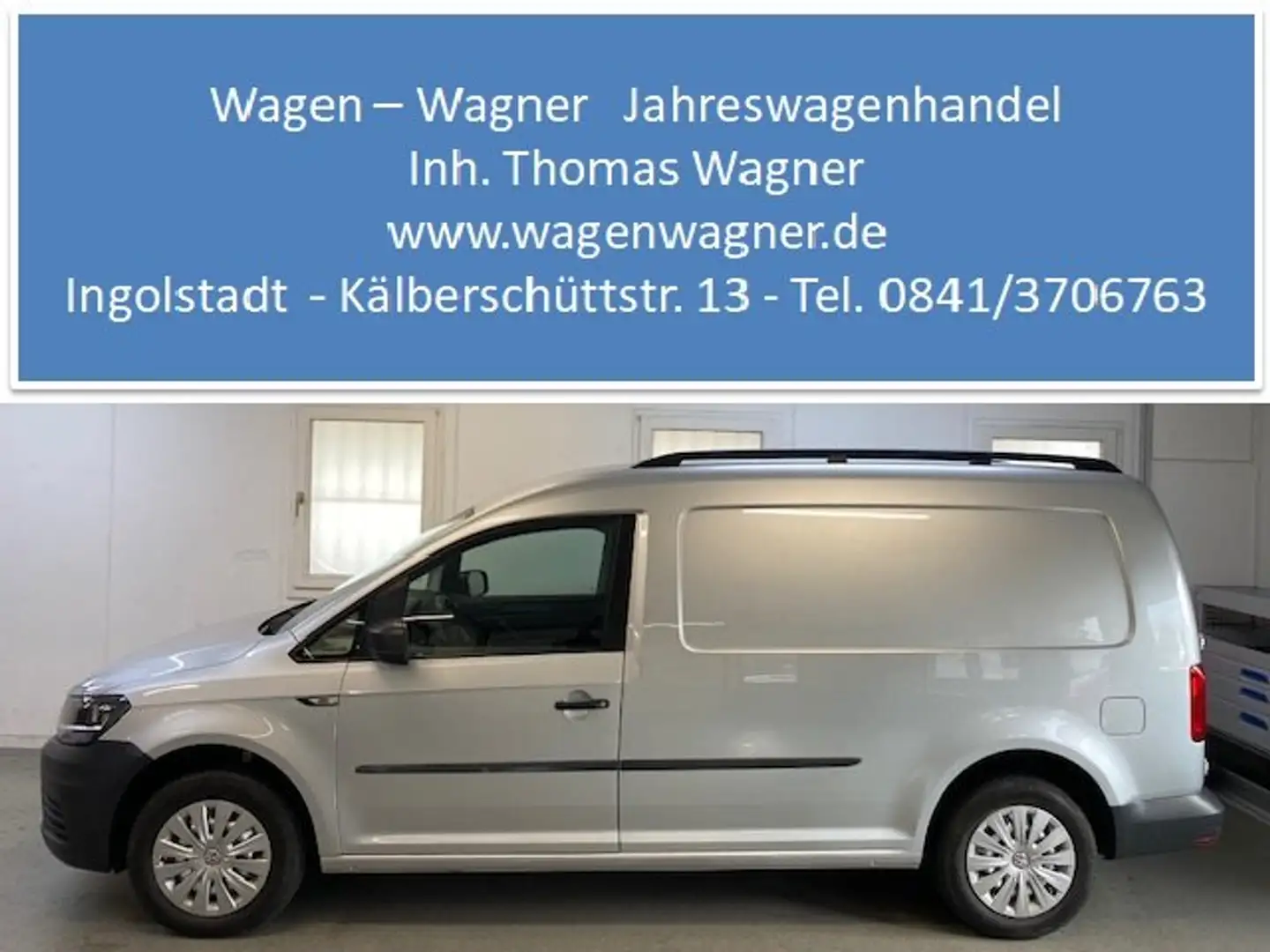 Volkswagen Caddy Maxi Kasten 2.0 TDI 75KW 102PS Klima Navi AHK Argent - 1