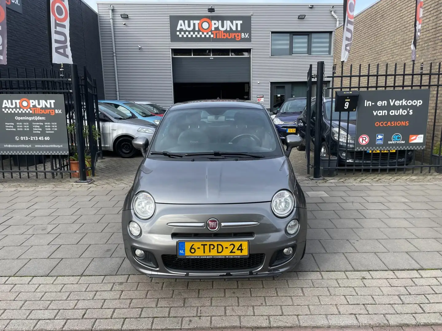 Fiat 500 0.9 TwinAir Turbo 500S Sport 2e Eig! Airco PDC NAP Grau - 2