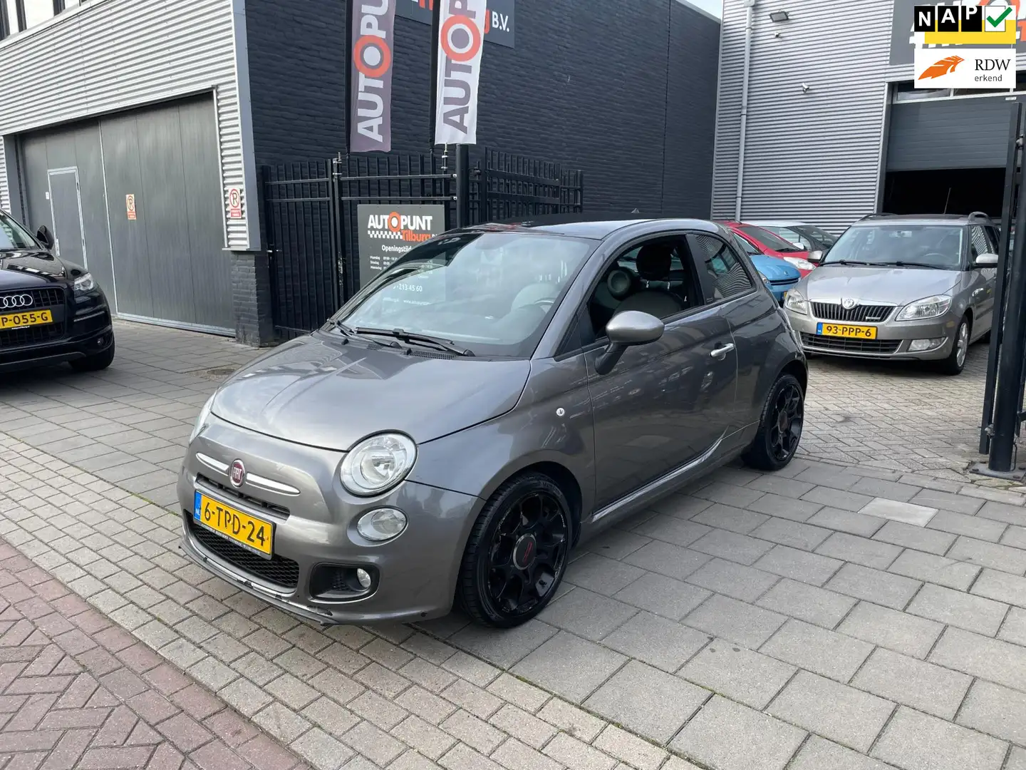 Fiat 500 0.9 TwinAir Turbo 500S Sport 2e Eig! Airco PDC NAP Grau - 1
