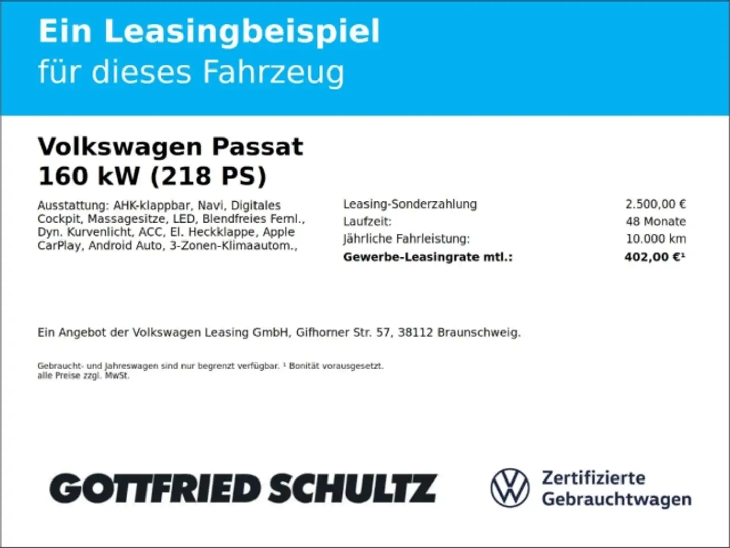 Volkswagen Passat Variant GTE CONNECT ACC EPH NAVI LED Schwarz - 2