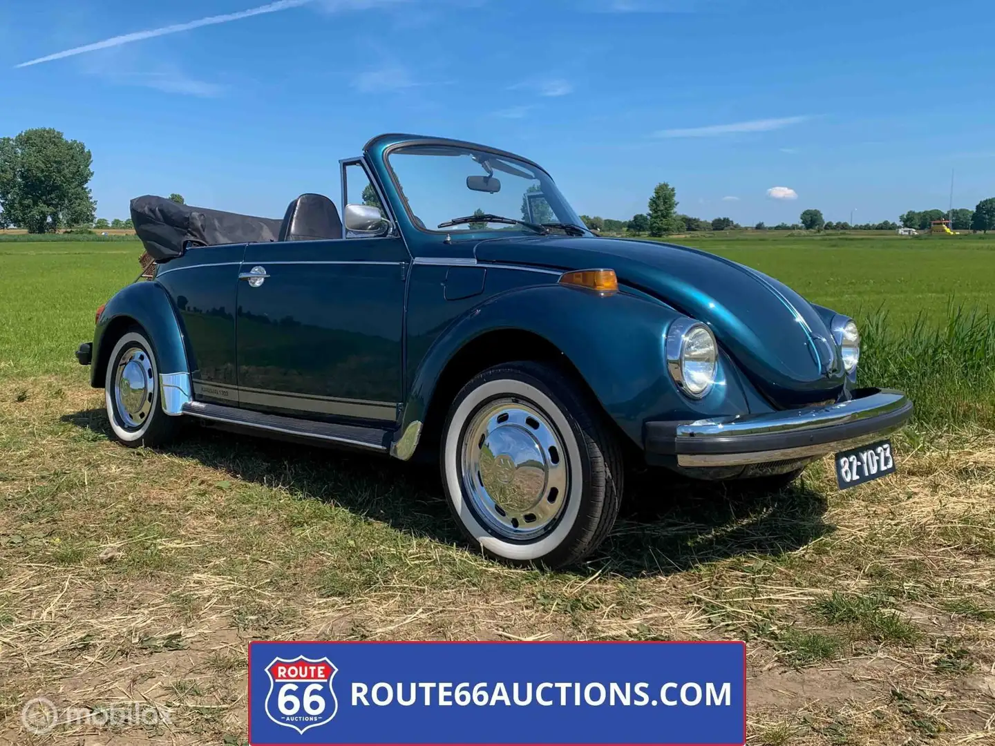 Volkswagen Beetle Cabriolet 1974 | Route 66 auctions Blauw - 1