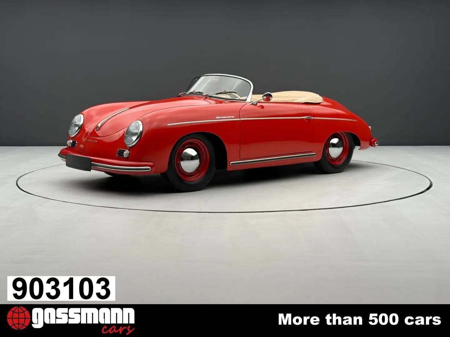 Porsche 356 Pre A 1600 Speedster - Matching-Numbers Червоний - 1