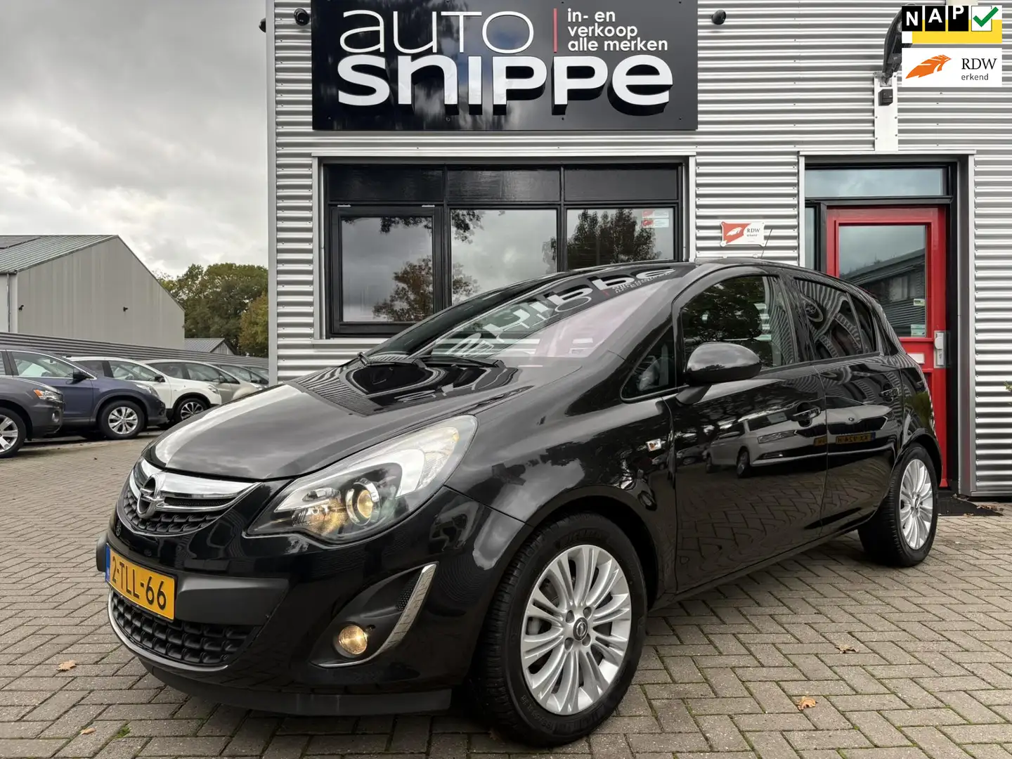 Opel Corsa 1.4-16V Cosmo -CLIMA-STOEL + STUURVERWARMING-HALF Noir - 1