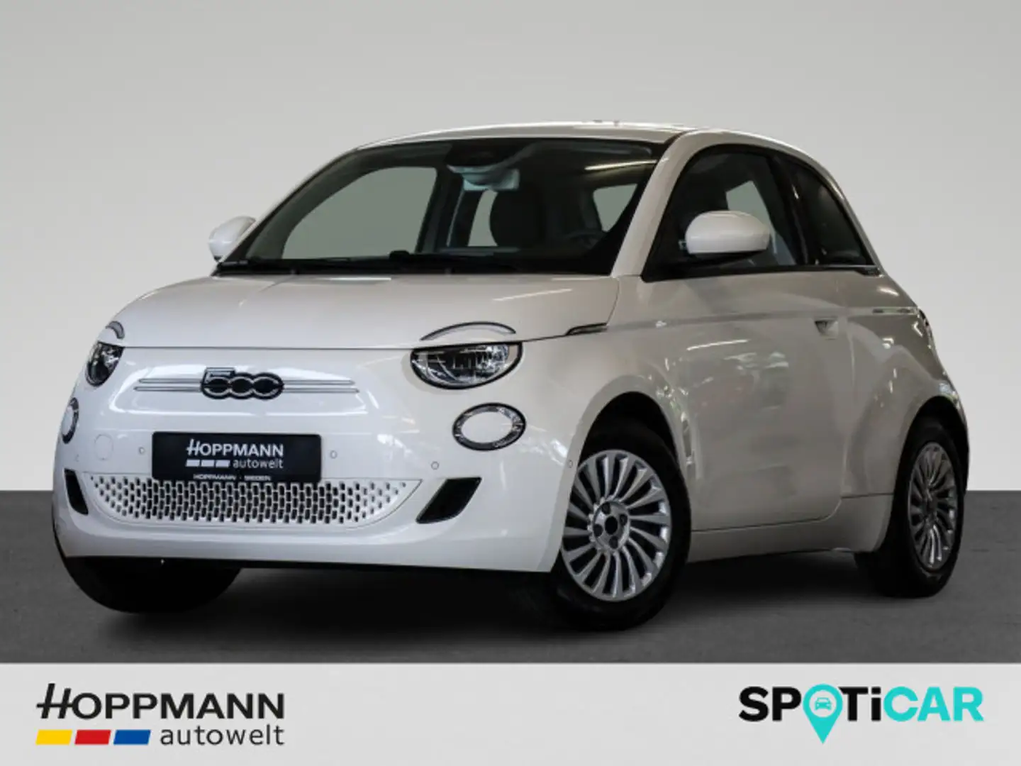 Fiat 500e SHZ, PDC hi. + Kam., Klima, CarPlay, Isofix Weiß - 1
