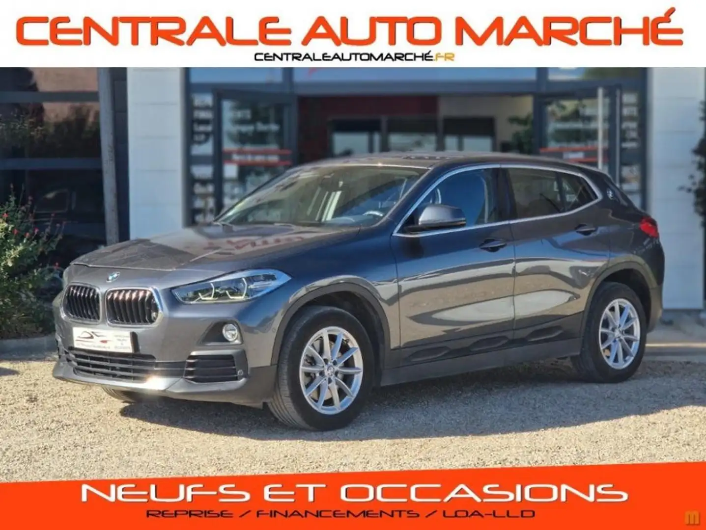 BMW X2 sDrive 20d 190 ch BVA8 Business Design Gris - 1