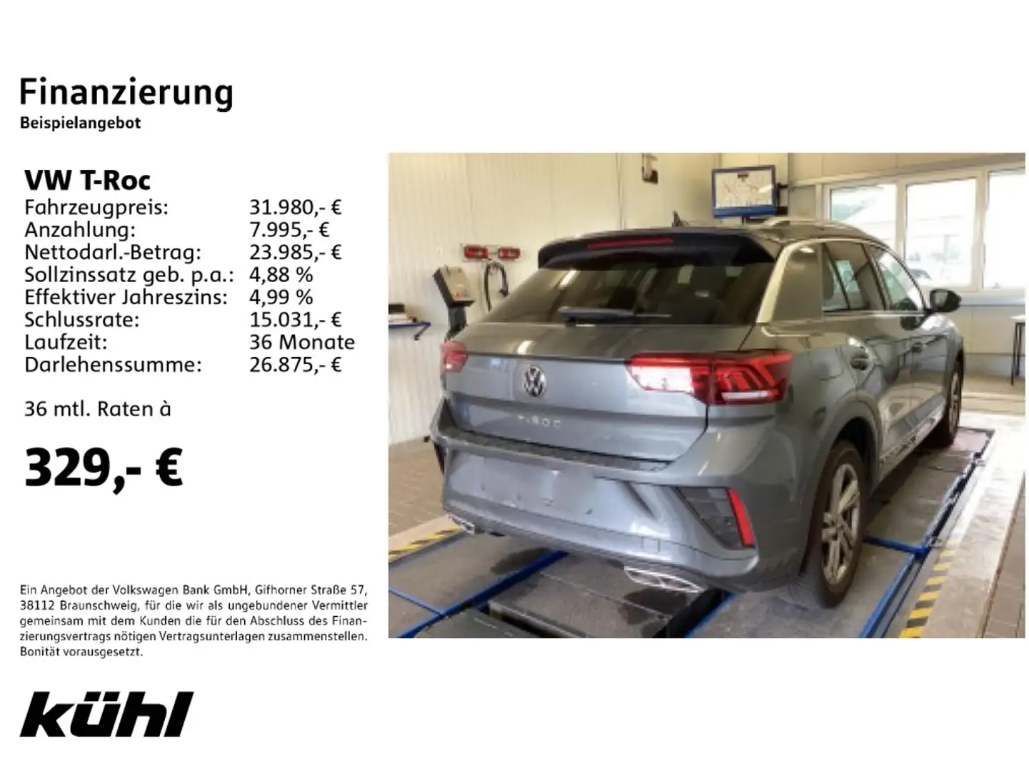 Volkswagen T-Roc 1.5 TSI DSG R-Line LED+ ACC Navi App AHK Grau - 2