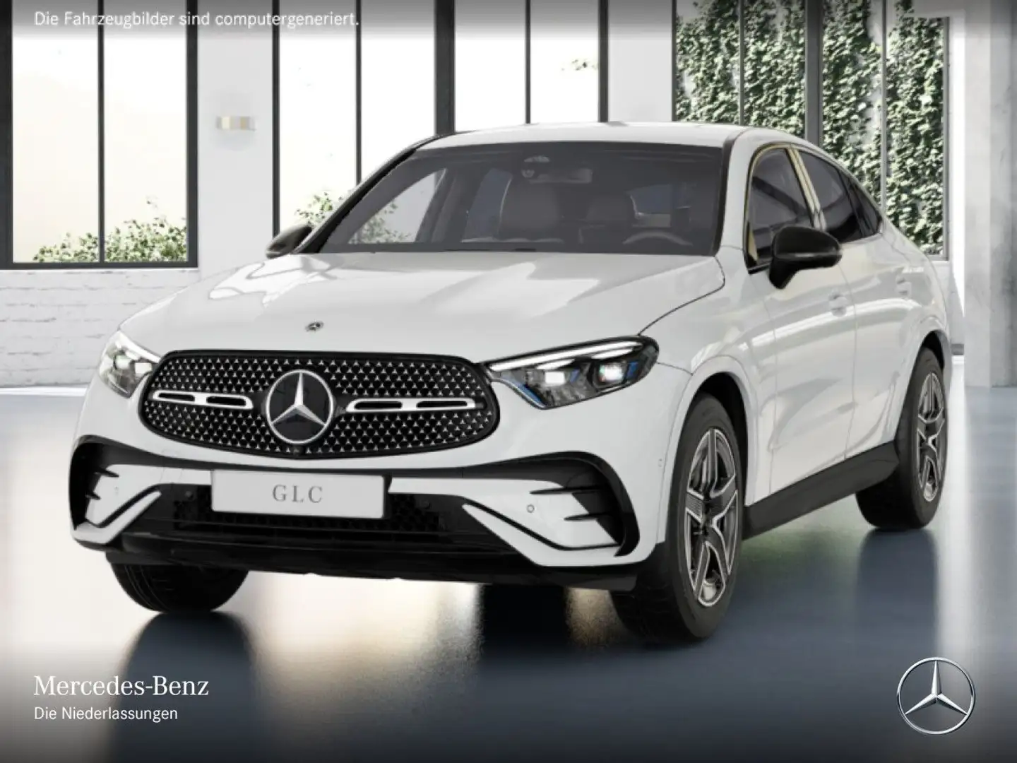 Mercedes-Benz GLC 220 d 4M AMG+NIGHT+360+TOTW+KEYLESS+9G Blanc - 2