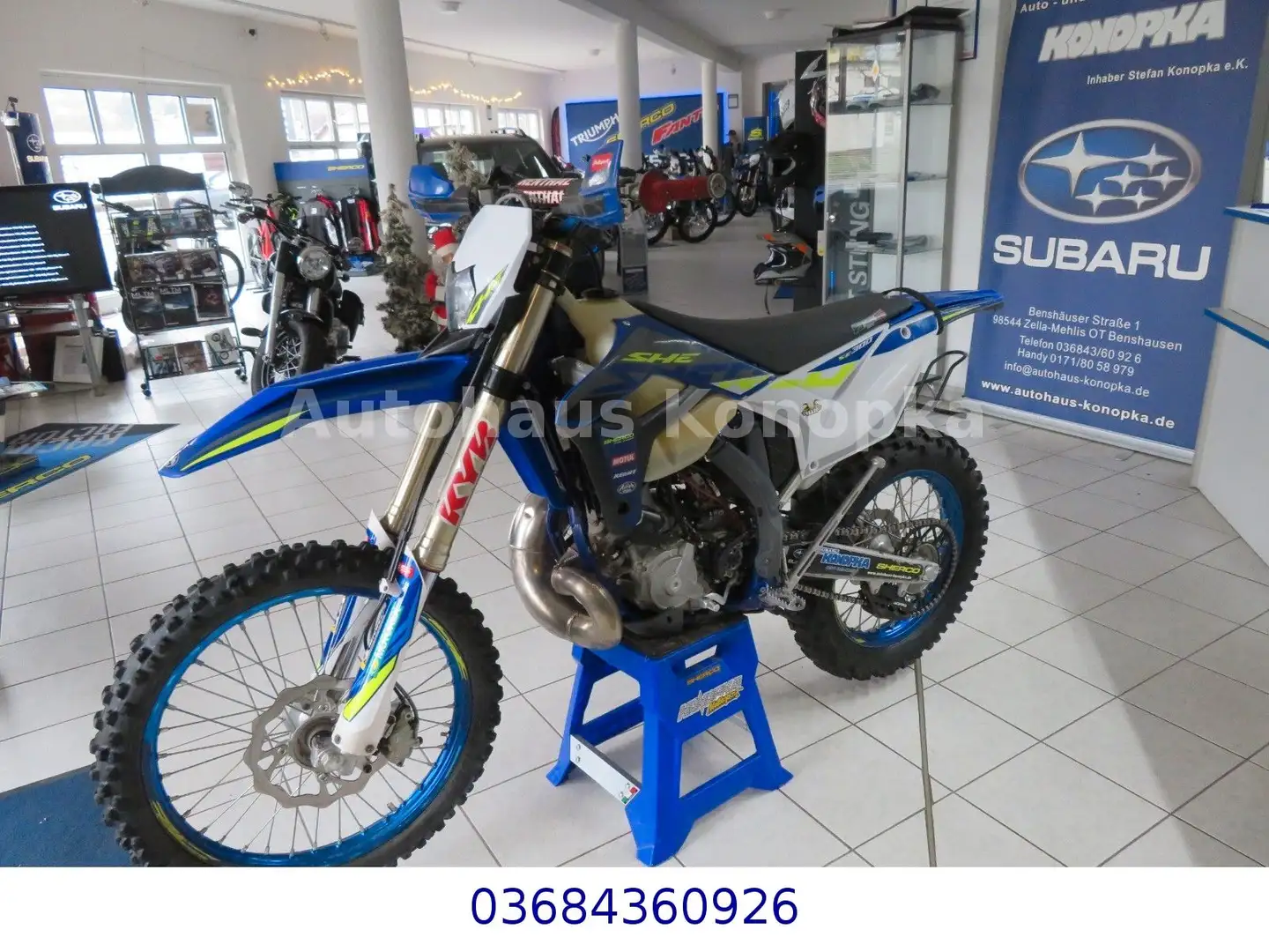 Sherco 300 SEF actory 2023 139BH Kolben neu Blauw - 1