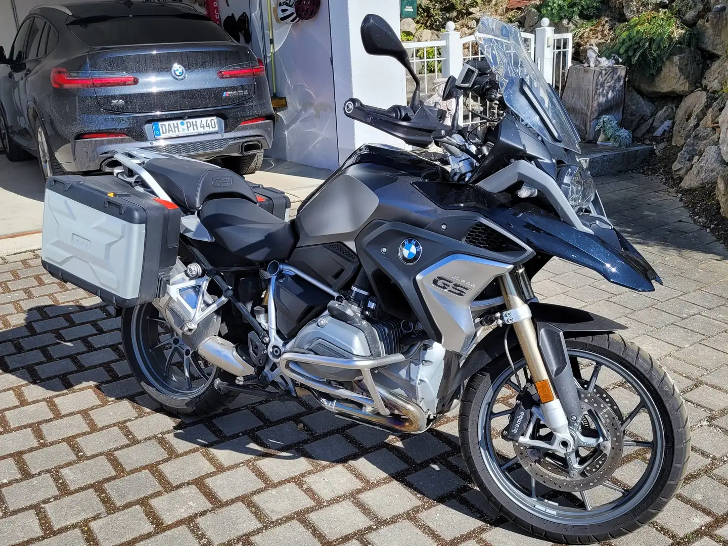 BMW R 1200 GS mit Scheibe und Koffer Schwarz - 1